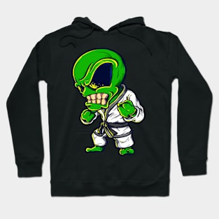 Karate Alien Retro Aliens Art Hoodie